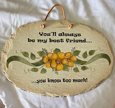 Plain Jane Slate Hanging Wall Plaque