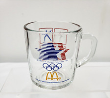 Vintage 1984 McDonalds LA OLYMPICS Mug Anchor Hocking Glass Coffee Cup picture