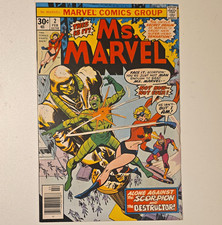 Marvel Ms. Marvel #2 (1977) Origin Issue. Ms. Marvel #5 Vision App. Both Vf. picture