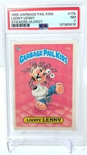 1985 Topps Garbage Pail Kids Series 1 - #17b Loony Lenny - PSA 7 NM picture