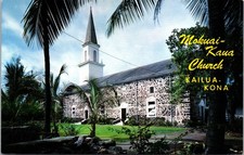 Mokuaikaua Church Postcard Kailua-Kona Hawaii C22743 Unposted C47 picture