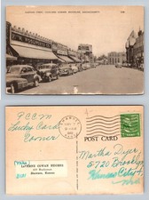 Brookline, MA-Massachusetts, Harvard St. Coolidge Corner Vintage c1949 Postcard picture