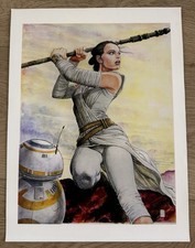 • CLASSIC Milo Manara Print of PRINCESS LEIA (STAR WARS) • —Italian Import— picture