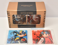 Megaman Advanced Collection Pair Glass Acrylic Coaster set Capcom 2023 picture