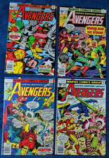 THE AVENGERS #157, 158, 159, 163, MARVEL, 1977 EARLY AVENGERS STORIES 9.0VF/NM picture