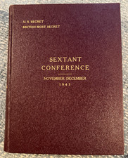 *ORIGINAL* 1943 WWII SEXTANT EUREKA Cairo Tehran SECRET CCS Conference Papers 38 picture