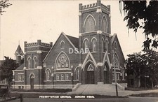 C93/ Auburn Nebraska Ne Real Photo RPPC Postcard c1910 Presbyterian Church picture