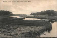1908 West Dennis,MA Winding Outlet to Bass River Rotograph Barnstable County picture