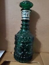 Vintage 1968 Jim Beam Bonded Beam Green Glass Decanter with Stopper picture