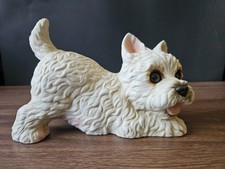 Vintage 1984 Enesco Purebred Pets West Highland White Terrier Dog Figurine picture