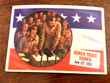 1954 Topps Scoop.  Card #  67 Korea Truce Signed. picture