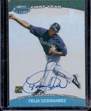 FELIX HERNANDEZ 2004 BOWMANS BEST FIRST YEAR PROSPECT AUTO MARINERS NM-MT picture