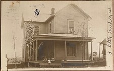 Bremen Ohio Buckeye Children Fairfield County Real Photo Postcard 1908 RPPC picture