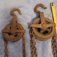 Vintage Yale & Towne Differential Pulley Chain Block Hoist 1/2 Ton picture
