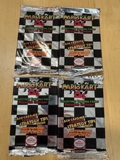 RARE SEALED Pack 1997 Mario Kart 64 Nintendo Power Trading Cards lot of 4 new picture