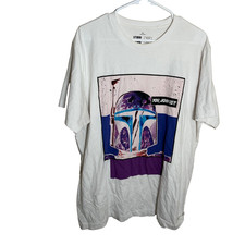 Uniqlo Star Wars T-Shirt Adult XL Short Sleeve Crew Neck Boba Fett Tee picture