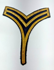 USMC West Point Cadet Chevron - WWII era Lieutenant, Gold Braid 7.5