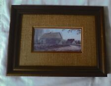 Coca-Cola RURAL OLD ROAD SCENE PAINTED COCA COLA  WITH WOOD FRAME Harrison Print picture