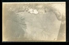 Vintage Postcard RPPC Real Photo Big Rock Ladies Pose Shenandoah National Park picture