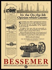 1922 Bessemer Oil Field Engines, Grove City PA NEW METAL SIGN: 9x12