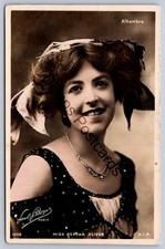 K65/ Interesting RPPC Postcard c1910 Miss Bertha Oliver Stage Performer France15 picture