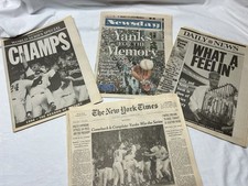New York Yankees 1996 World Series Newspapers (Daily News, NY Times, Newsday) picture