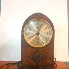 Vintage 1930s GE Telechron Wood Mantel Clock – Model 53M217 Type B-2 Motor picture