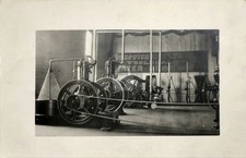 Beatrice NE State Fair? Dempster Exhibit Gas Engines Pumps RPPC Postcard COPY picture