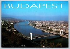 Postcard Hungary Budapest aerial view c2008 2Z picture