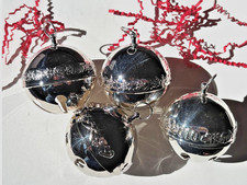 WALLACE Silver Plated Sleigh Bells, 2003, 2004, 2006, & 2008 (Set of 4). EUC. picture