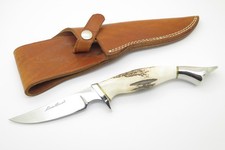 Vintage Eddie Bauer 450 by Gerber USA Stag Fixed Hunting Fishing Camp Knife picture