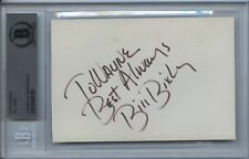 BILL BIXBY SIGNED 4X5 THE HULK PHOTO ENCAPSULATED BAS BECKETT RARE picture