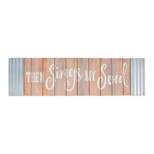Then Sings My Soul Wall Sign, All Seasons, Home Decor, Wall Decor, 1 Piece picture