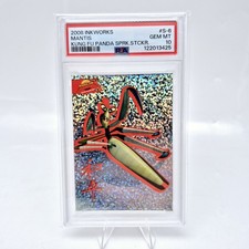 2008 Kung Fu Panda Mantis #S6 PSA 10 Sparkly Shiny Card Inkworks picture