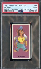1957 Barratt Disney Characters #44 Gideon PSA 9 *DS15844 picture