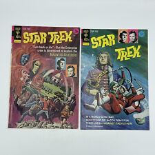 STAR TREK #19-20 Gold Key Comics A World Gone Mad Spock Kirk Photo Cover 1973 picture