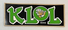 Vintage Houston Radio KLOL K101 QUAD 1970s Vinyl Bumper Sticker unused picture