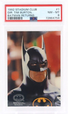 1992 Stadium Club Batman Returns BATMAN #1 PSA 8 picture