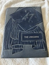 1947 New Braunfels High School Yearbook “The Unicorn” Has Student Signatures picture