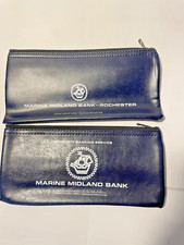 2 VTG Zippered Bank Deposit Money Cash Bags 11
