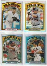 2013 TOPPS CHROME '72 REFRACTOR UPICK JETER CABRERA STANTON PUJOLS HARPER MAUER picture
