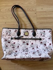 Dooney & Bourke 2022 Valentines Mickey & Minnie Tote Bag Pale Pink XL Read picture