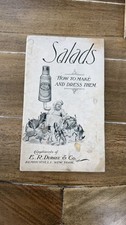 Antique E. R. Durkee & Co. 1907 Salads: How to Make and Dress Them Ad Booklet picture