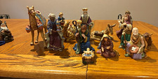 13-Piece Thomas Kincaid Nativity Set Figurines Mary Joseph Baby Jesus picture