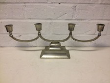 Vintage Antique Just Andersen Danish Modern Art Deco Period Pewter Candle Holder picture