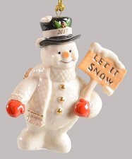 Lenox 2017 Annual LET IT SNOW Ornament NIB ⛄ picture