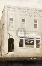 Tilden NE Nebraska German Bank Bldg c1914 RPPC Photo Postcard COPY picture