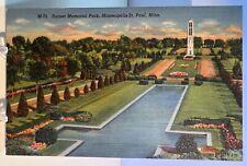 Sunset Memorial Park Minneapolis St. Paul Minnesota 1942 Linen Postcard picture