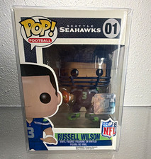 Funko Pop Football Russell Wilson Seattle Seahawks #01 Removable Helmet In Box picture