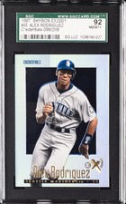 1997 SKYBOX EX2001 CREDENTIALS 009/299 #43 ALEX RODRIGUEZ SGC 8.5 picture